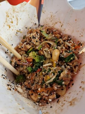 Mixed veg at Wok to Walk in Rome