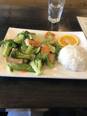 Green Mountain with tofu at Ryce in Crested Butte