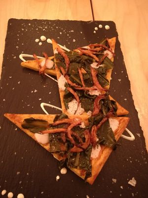 Farinata at Cavo Bistrot in Cagliari