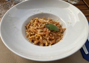 Pasta Tricolore at Cavo Bistrot in Cagliari