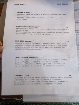 Primi  at Cavo Bistrot in Cagliari