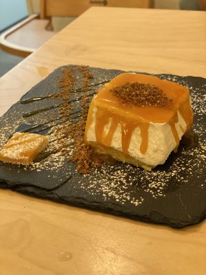 The vegan cheesecake at Cavo Bistrot in Cagliari