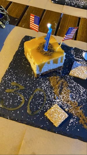 Cheesecake for my bday 😍😍 the best:) at Cavo Bistrot in Cagliari