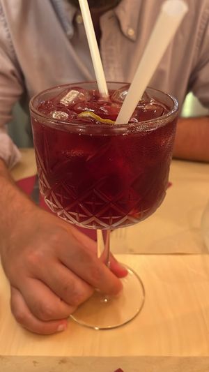 Mirto spritz  at Cavo Bistrot in Cagliari