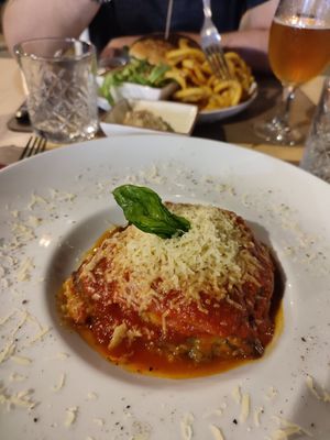 Vegan parmigiana at Cavo Bistrot in Cagliari