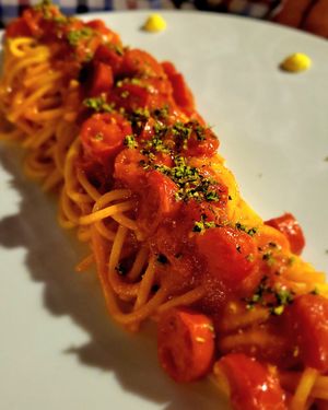 Spaghetti spicy :) at Cavo Bistrot in Cagliari