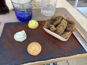 Mushroom nuggets   at Cavo Bistrot in Cagliari