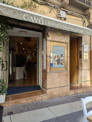 Outside at Cavo Bistrot in Cagliari