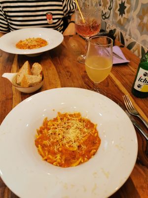 Traditional sardinian pasta at Cavo Bistrot in Cagliari