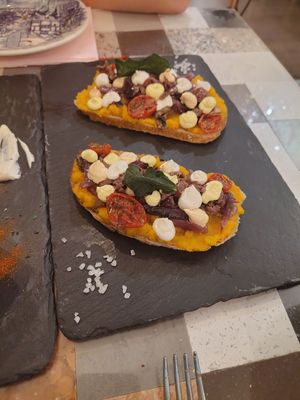 Bruschettas at Cavo Bistrot in Cagliari