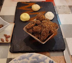 Pilz-Nuggets at Cavo Bistrot in Cagliari