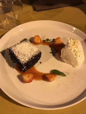Brownie at Cavo Bistrot in Cagliari