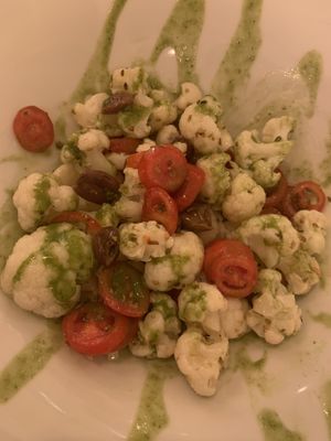 Cauliflower salad at Cavo Bistrot in Cagliari