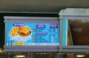 Menu at Universal Studios - Mel's Drive-In in Orlando