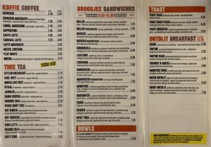 Menu 1 at Broodnodig in Utrecht