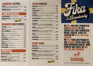 Menu 2 at Broodnodig in Utrecht