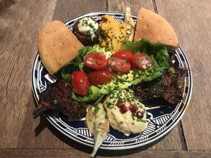 Moroccan Mezze Platter  at The Oakwood in Alderley Edge