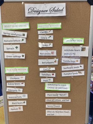 Build-Your-Own Salad Menu at Health Habit in Valley Springs