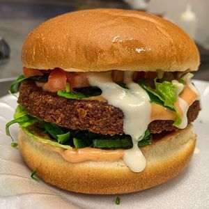 Falafel Burger at ShouFi MahFi in Orlando