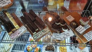 Sweet cabinet treats at Origin in Petone