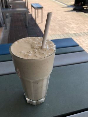 Tahini banana smoothie  at Origin in Petone