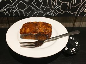 Smoked Butterscotch Banana Bread  at Table Top Cafe in Edmonton