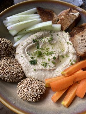 Falafel sharing plate  at Squeeze Me in Arugam Bay