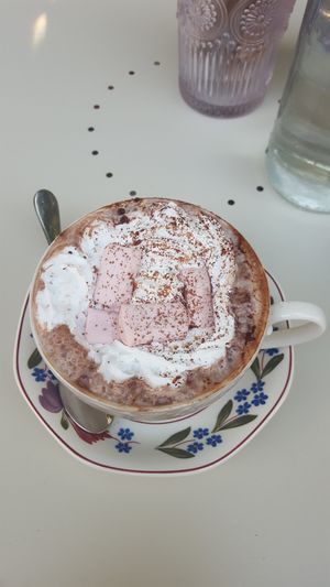 Hot chocolate at Cosmic Kitchen in Plymouth