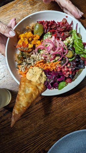 Salad bowl at Cosmic Kitchen in Plymouth
