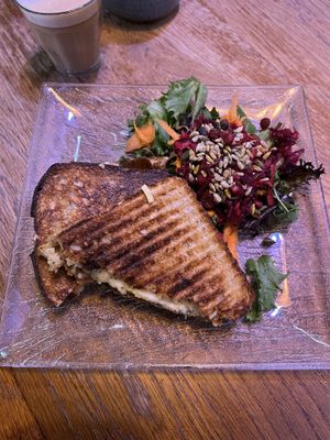 reuben toastie   at Cosmic Kitchen in Plymouth