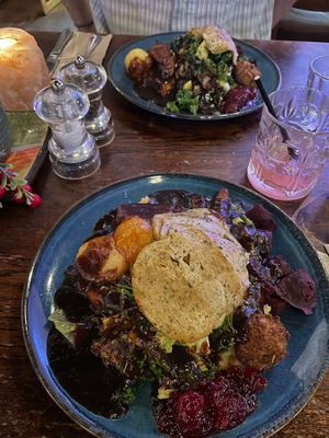 Christmas roast dinner 2023 at Cosmic Kitchen in Plymouth