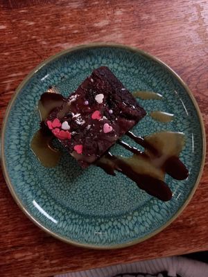 Oreo Brownie minus ice-cream at Cosmic Kitchen in Plymouth