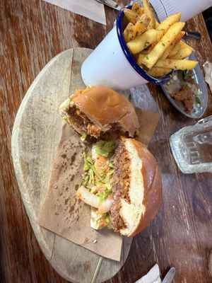 Our meat eater in the group though this was the best burger they’re had in a long time ‘despite it not being meat'  at Cosmic Kitchen in Plymouth