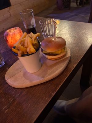 Cheezeburger at Cosmic Kitchen in Plymouth