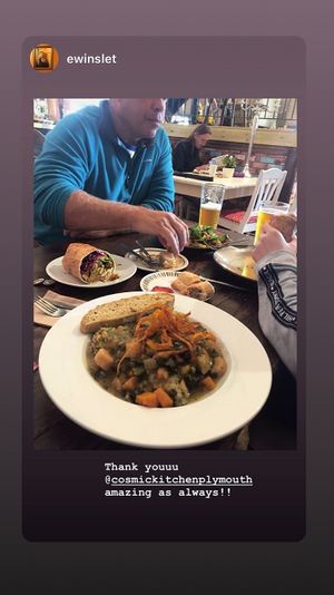 Hot dish of the day! Butternut & root veg stew with cheezy herby dumplings and freshly baked seeded soda bread. Yummy.  at Cosmic Kitchen in Plymouth