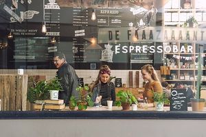 Outside at Espressobar De Fazant in Veenendaal