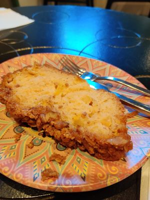Crumble de manzana vegano at La Tetera in Terrassa