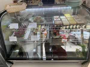 Vegan treats on display at Klein Geluk Ontbijt in Heemskerk
