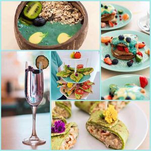 Een heerlijke high tea met als klapper een lavendel drankje. Nu hoor ik je denken, maar wat is dat lekker! En om eerlijk te zijn zo veel malen lekkerder als cola😍 at Klein Geluk Ontbijt in Heemskerk