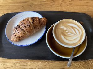 Chocolate croissant !!  at Farel Bistro in Biel