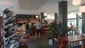 typical bistro interior at Farel Bistro in Biel