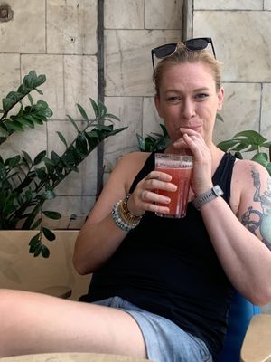 Raspberry lemonade  at Krowarzywa in Poznan