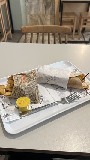 Tofu wrap  at Krowarzywa in Poznan