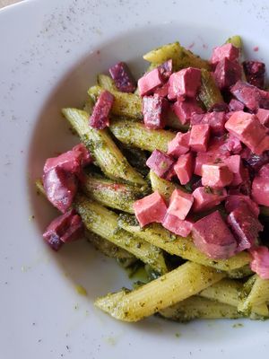 Pasta al pesto at Mandrágora  in Getxo