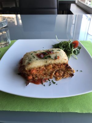 Pumpkin lasagna  at Mandrágora  in Getxo