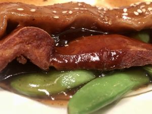 Delicious homemade seitan!   at LuAnne's Wild Ginger - Carroll Garden in Brooklyn