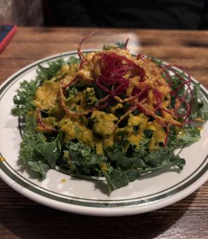 Kale salad with ginger dressing  at LuAnne's Wild Ginger - Carroll Garden in Brooklyn