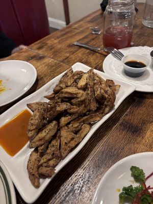 Fried mushrooms  at LuAnne's Wild Ginger - Carroll Garden in Brooklyn