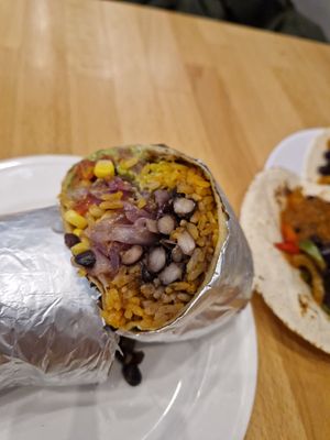 Burrito at Taco Rico in Geneva