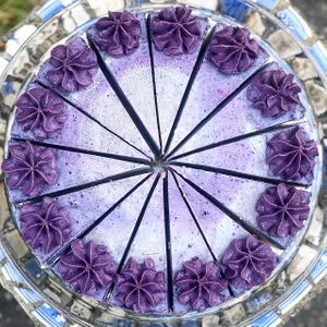 Blueberries and Cream Raw Vegan Cake at Empowered Plant Cakes in Virginia Beach